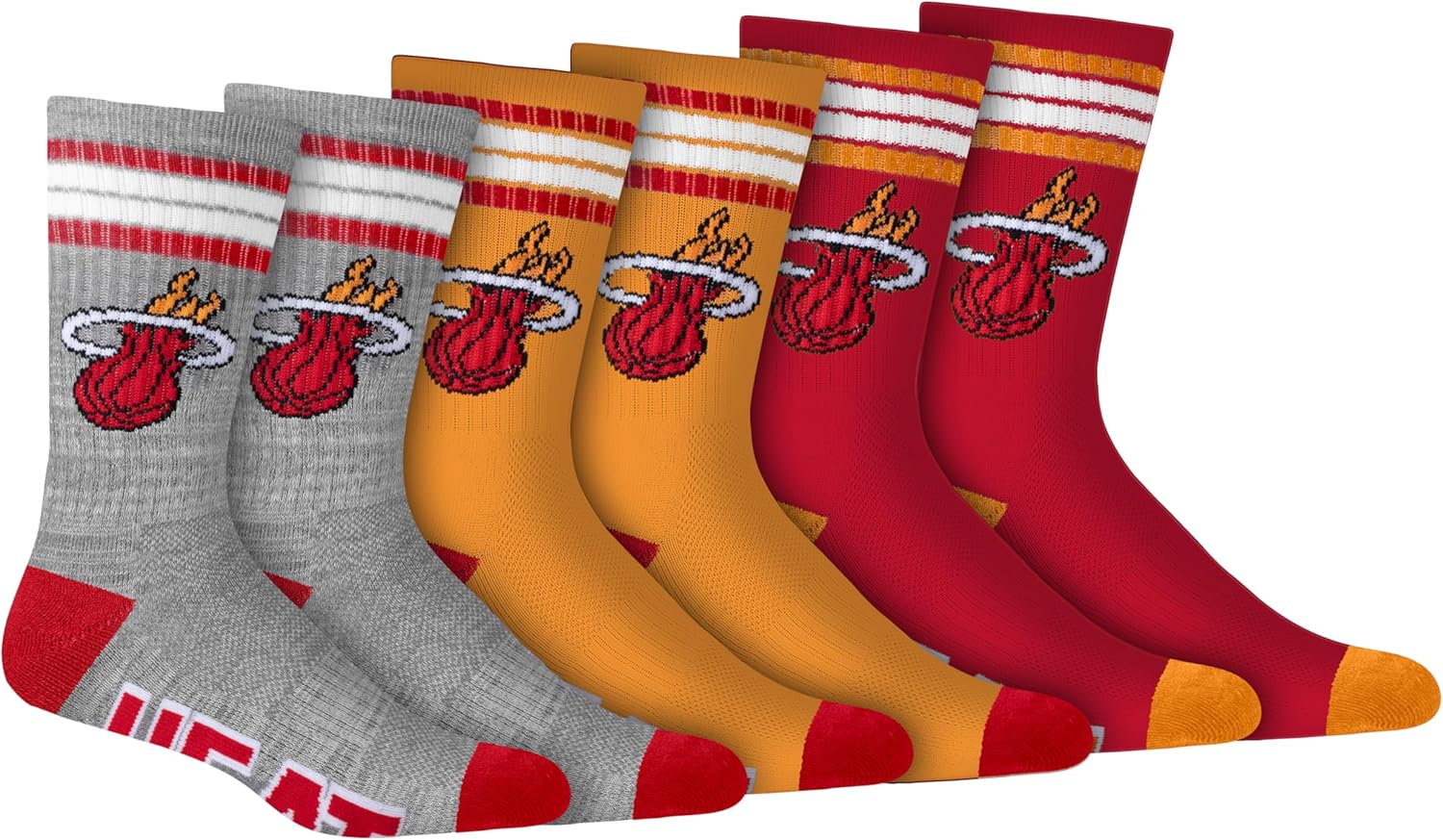 Ultra Game Men's NBA Official Athletic Cushioned Secure Fit Team Crew Socks – 3 Pack - Image 22