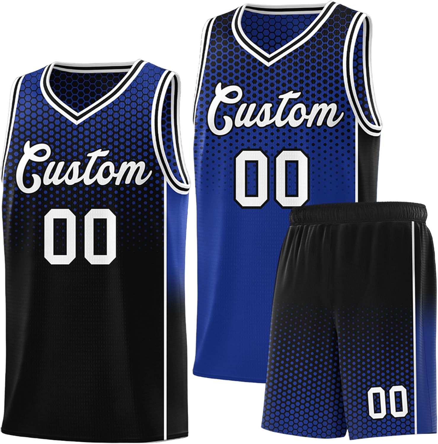 KXK Personalized Your Own Team Reversible Basketball Jersey for Men Women Youth - Custom Add Print Name Number Logo - Image 7