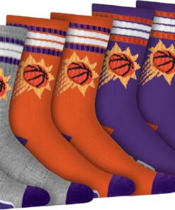 Ultra Game Men's NBA Official Athletic Cushioned Secure Fit Team Crew Socks – 3 Pack