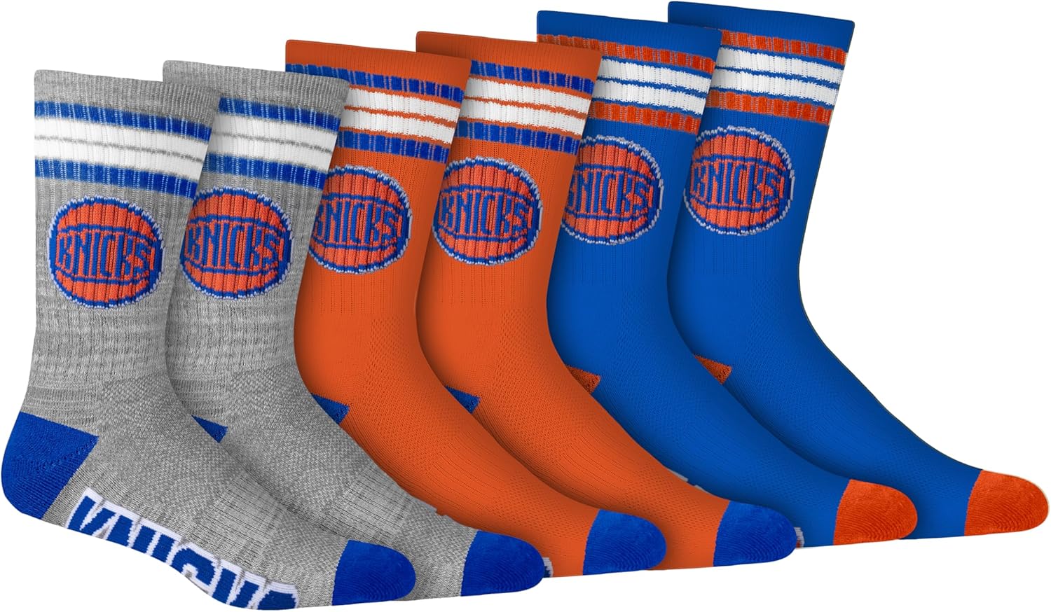 Ultra Game Men's NBA Official Athletic Cushioned Secure Fit Team Crew Socks – 3 Pack - Image 25