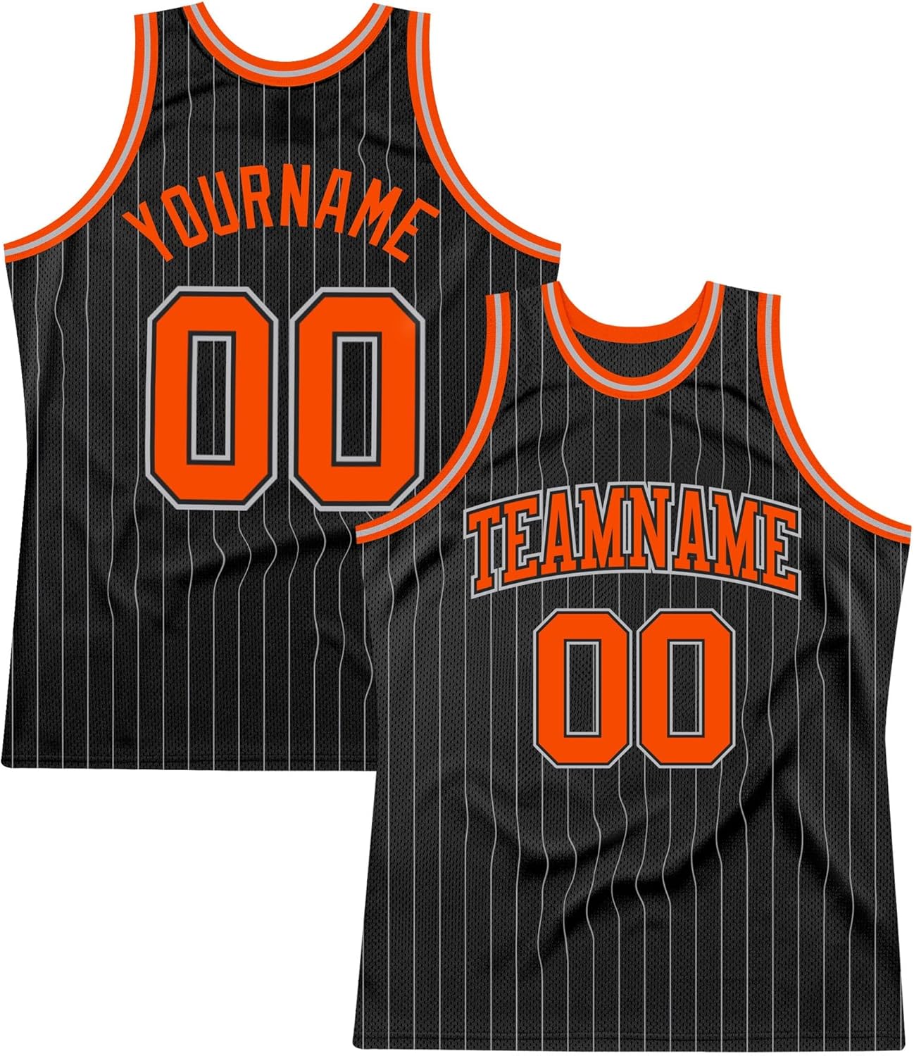 Custom Name Team Name Number Black White Pinstripe Maroon-White Authentic Basketball Jersey, Personalized Basketball Jersey - Image 17