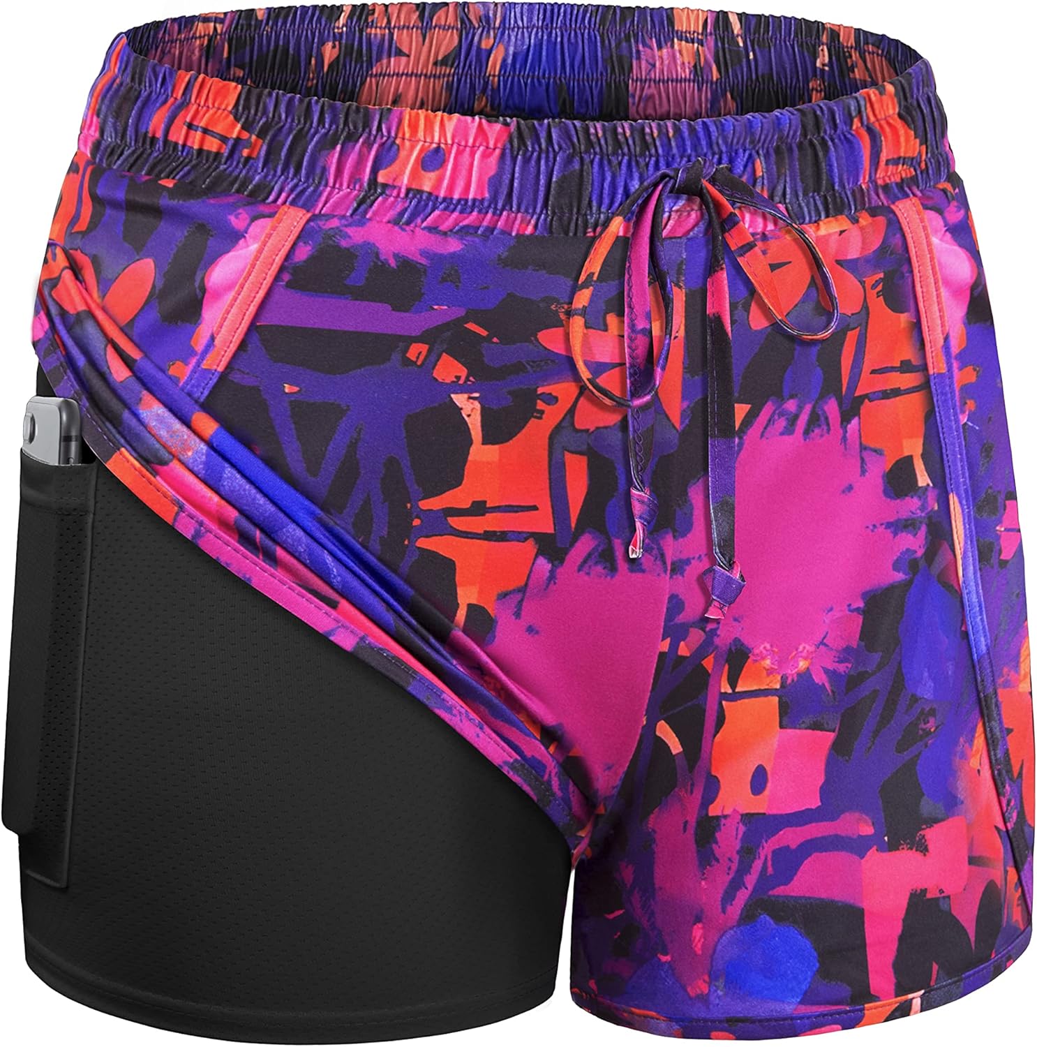 BLEVONH Women Yoga Running Shorts 2 in 1 Workout Athletic Shorts with Pockets S-3XL - Image 15