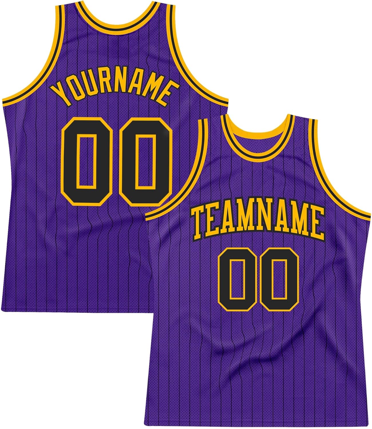 Custom Name Team Name Number Black White Pinstripe White Authentic Basketball Jersey, Personalized Uniform Basketball Shirt - Image 34