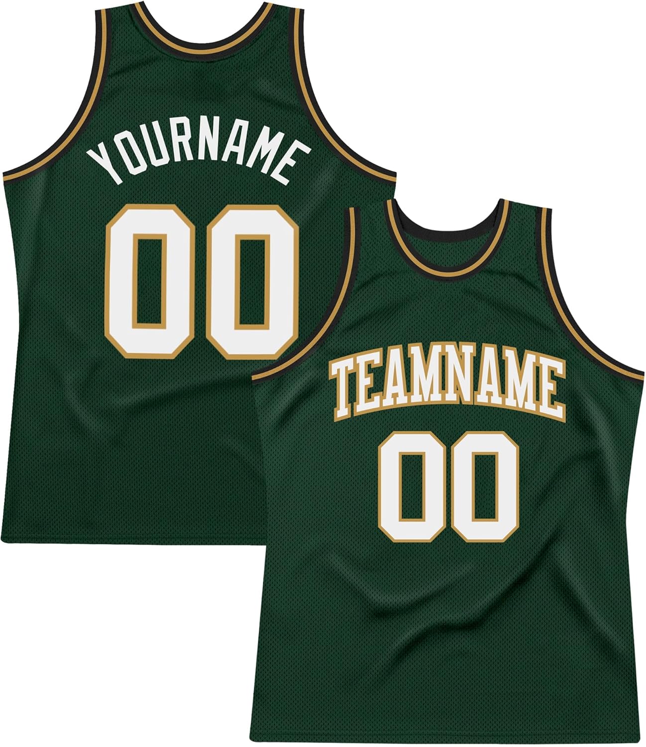 Custom Name Team Name Number Black Old Gold-Teal Authentic Throwback Basketball Jersey, Personalized Basketball Jersey - Image 15