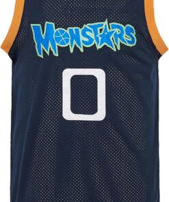 Mens Basketball Jersey Alien 0 Monstars Space Jersey 90s Hiphop Party Shirts
