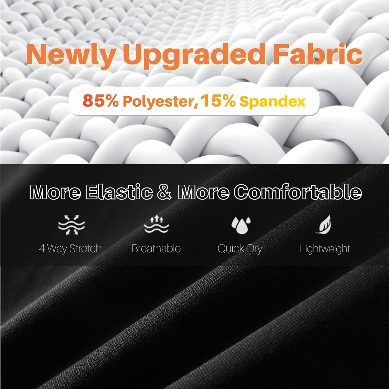 One Leg Compression Tights Full Length for Basketball Single Leg Long Pants Sports Base Layer Leggings 1-2 Pack - Image 2