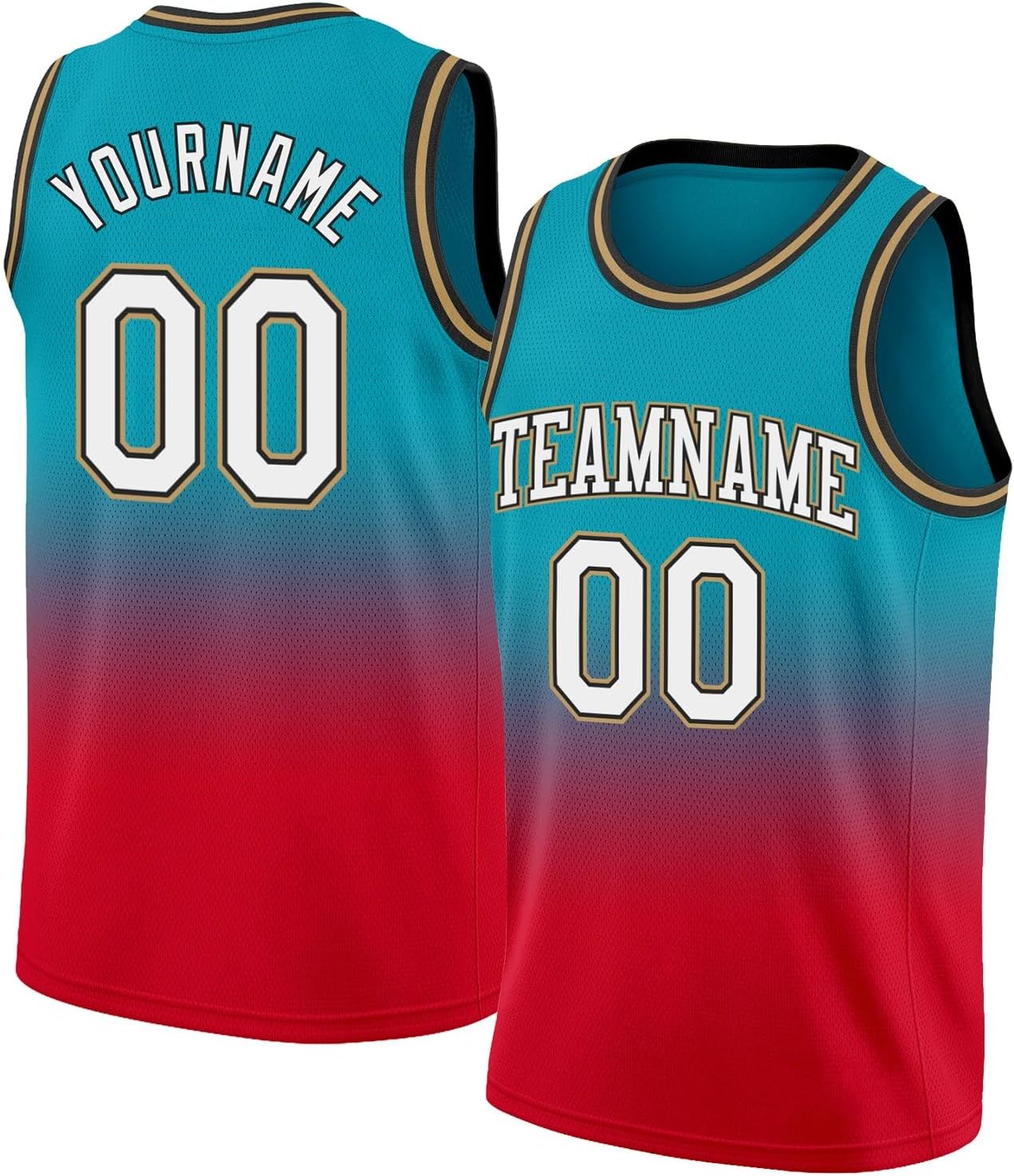 Custom Name Team Name Number Black Blue-Orange Authentic Throwback Basketball Jersey, Personalized Uniform Basketball Shirt - Image 13