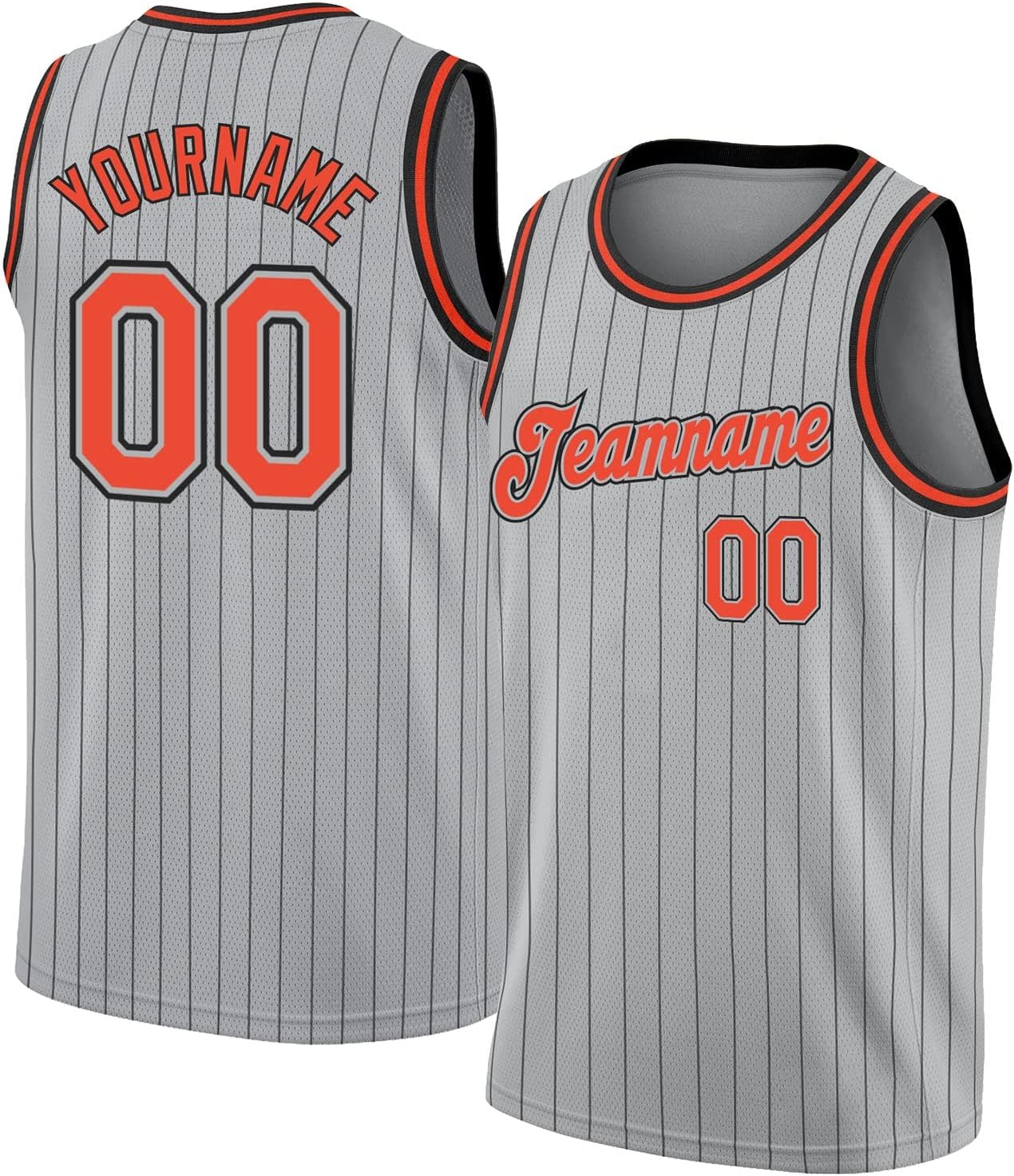 Custom Name Team Name Number Blue Pinstripe White-Red Authentic Basketball Jersey, Personalized Uniform Basketball Shirt