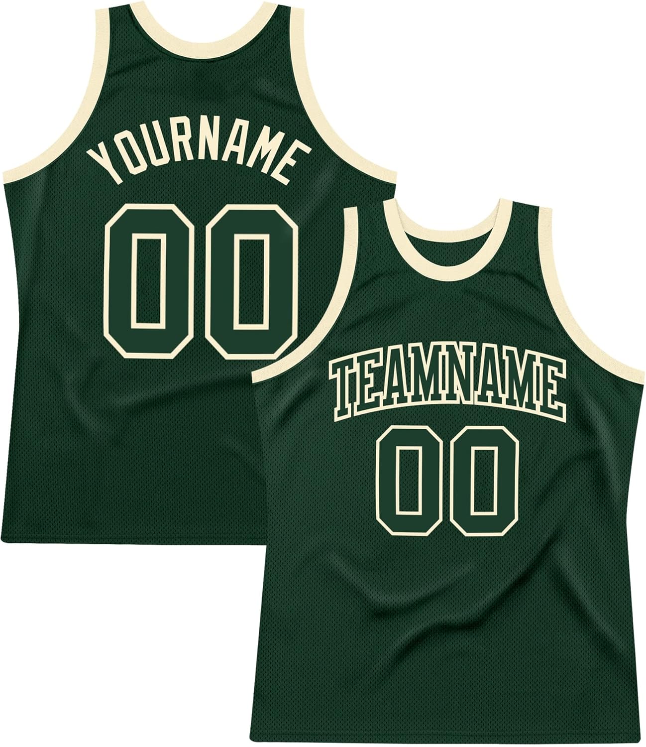 Custom Name Team Name Number Red Green-White Authentic Throwback Basketball Jersey, Personalized Uniform Basketball Shirt - Image 27
