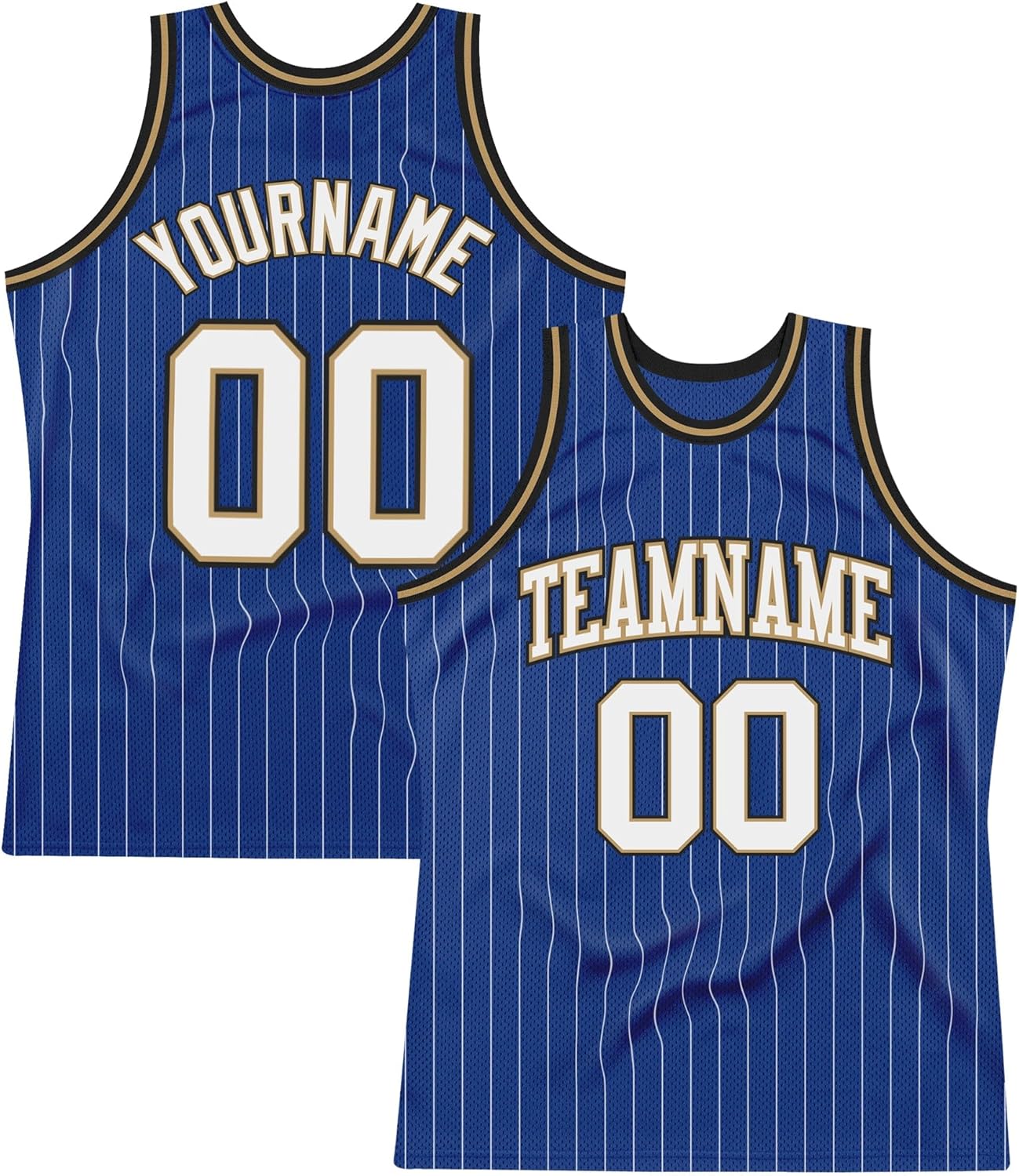 Custom Name Team Name Number Black Cream Pinstripe Camo Authentic Basketball Jersey, Personalized Uniform Basketball Shirt - Image 31