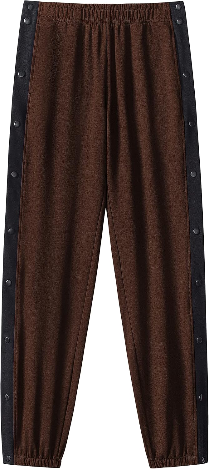 Chrisuno Men's Sweatpants Tear Away Basketball Sweat Pants Athletic Joggers - Image 9