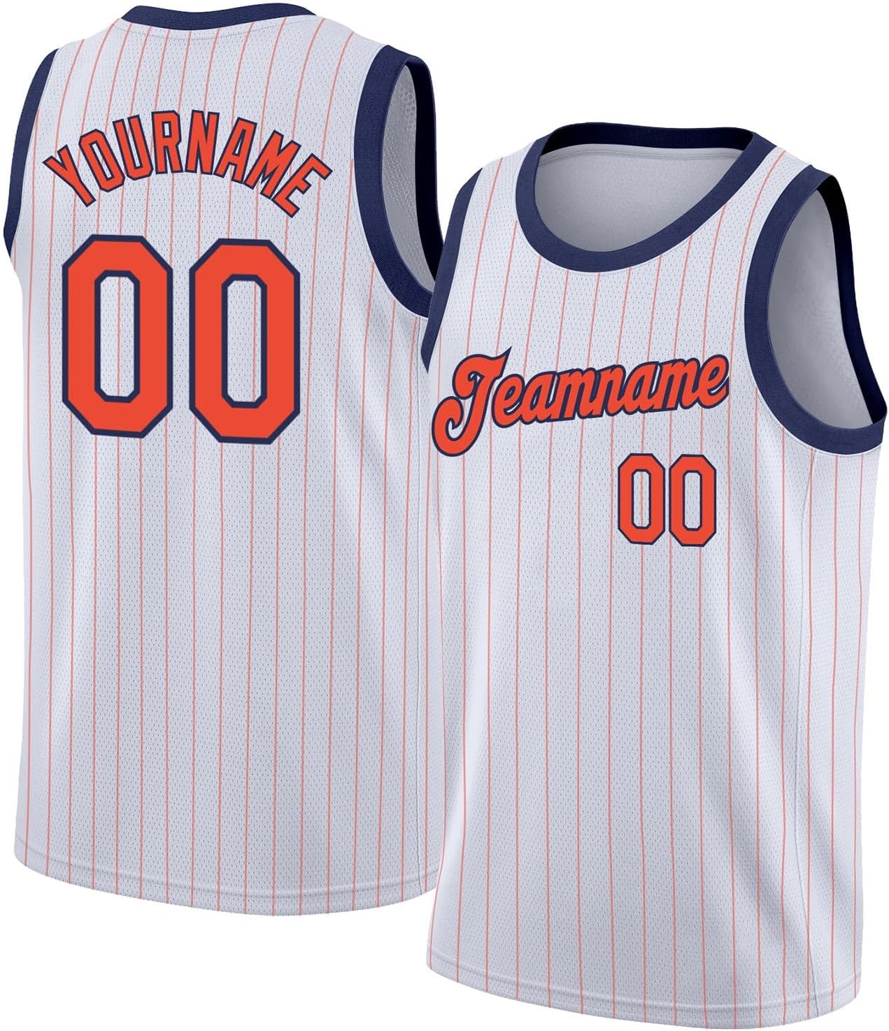 Custom Name Team Name Number White Purple Pinstripe Purple Authentic Basketball Jersey, Personalized Uniform Basketball Shirt - Image 21