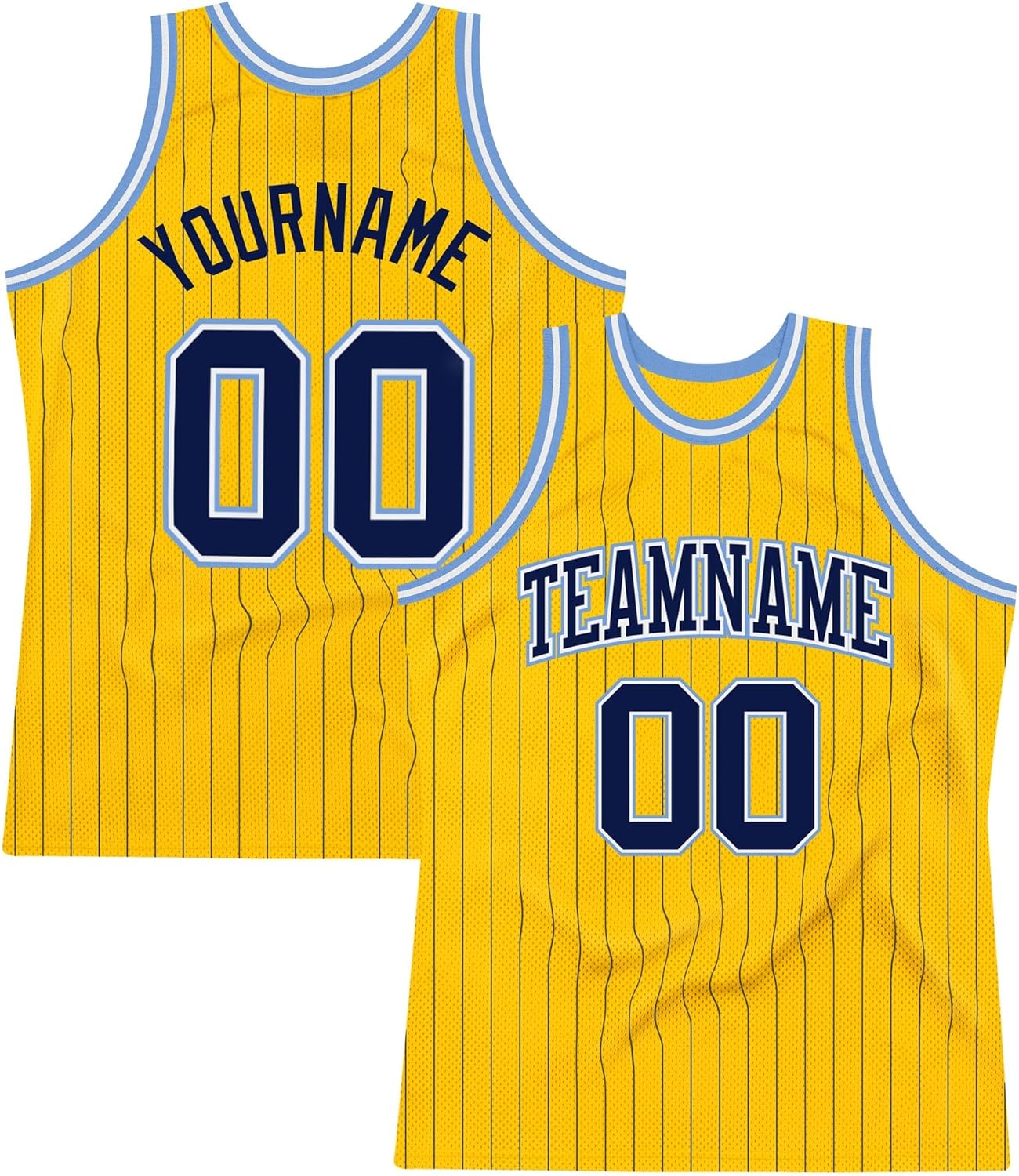 Custom Name Team Name Number Gray Black Pinstripe Orange Authentic Basketball Jersey, Personalized Uniform Basketball Shirt - Image 11