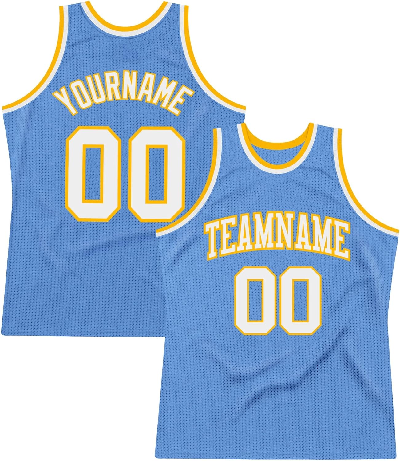 Custom Name Team Name Number Red Gold-White Authentic Throwback Basketball Jersey, Personalized Uniform Basketball Shirt - Image 8