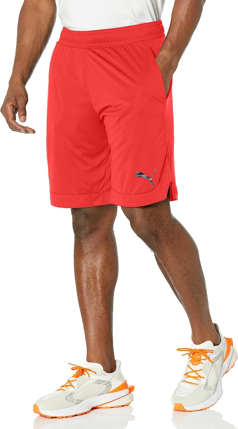 PUMA Mens Rtg Shiny Fabric 10" Shorts (Available in Big & Tall) - Image 3