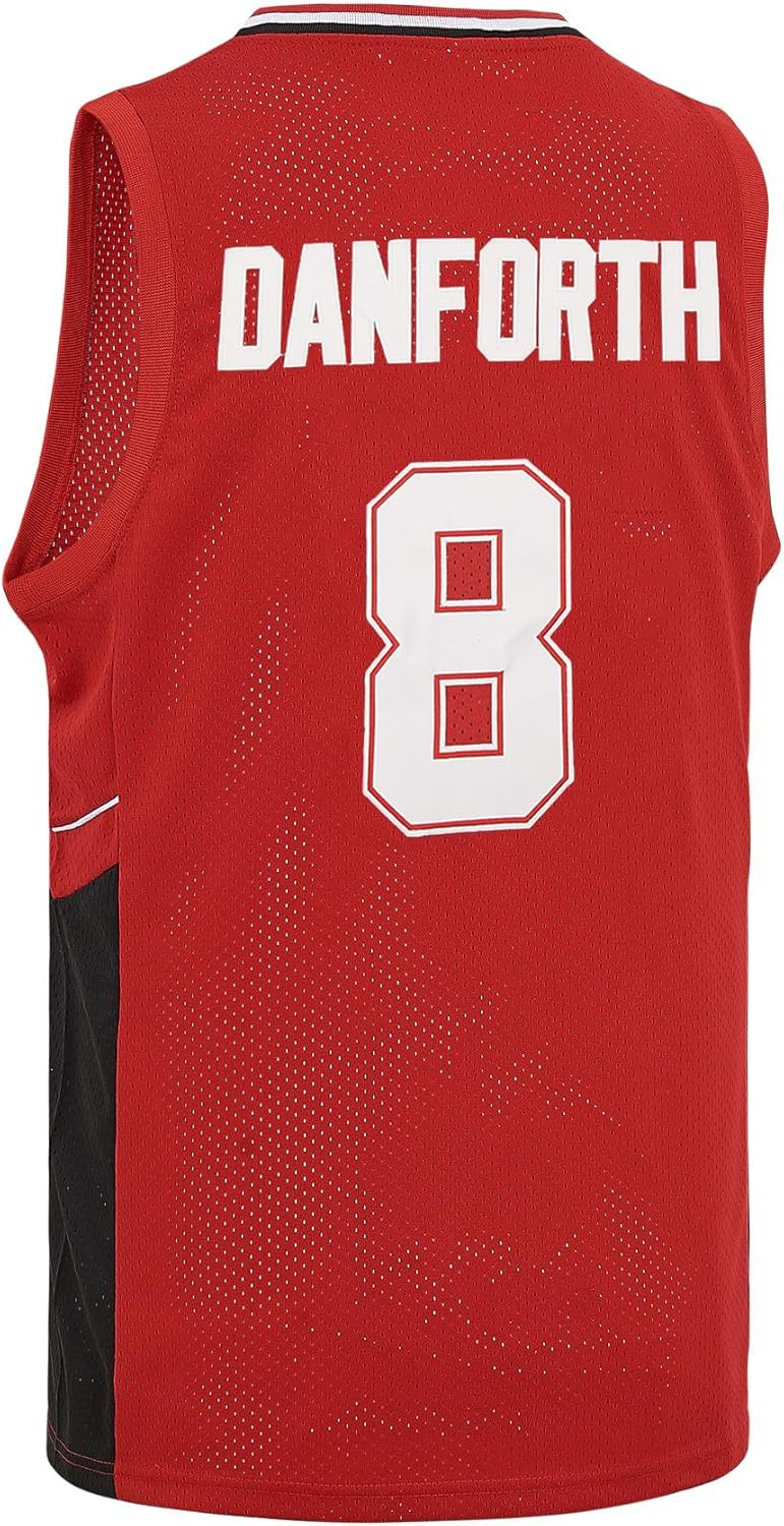 Youth Basketball Jersey for Kids Wildcats High School Shirt 14 Troy Bolton Jersey 8 Chad Danforth Jersey Red/White XS-XL - Image 6