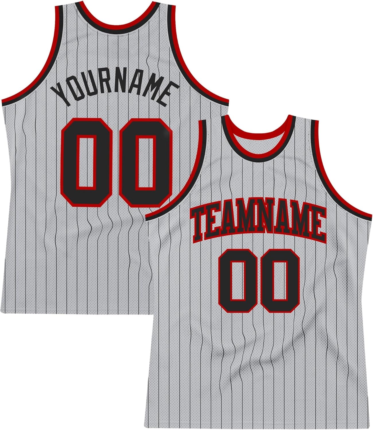 Custom Name Team Name Number Orange Black Pinstripe Green Authentic Basketball Jersey, Personalized Uniform Basketball Shirt - Image 25