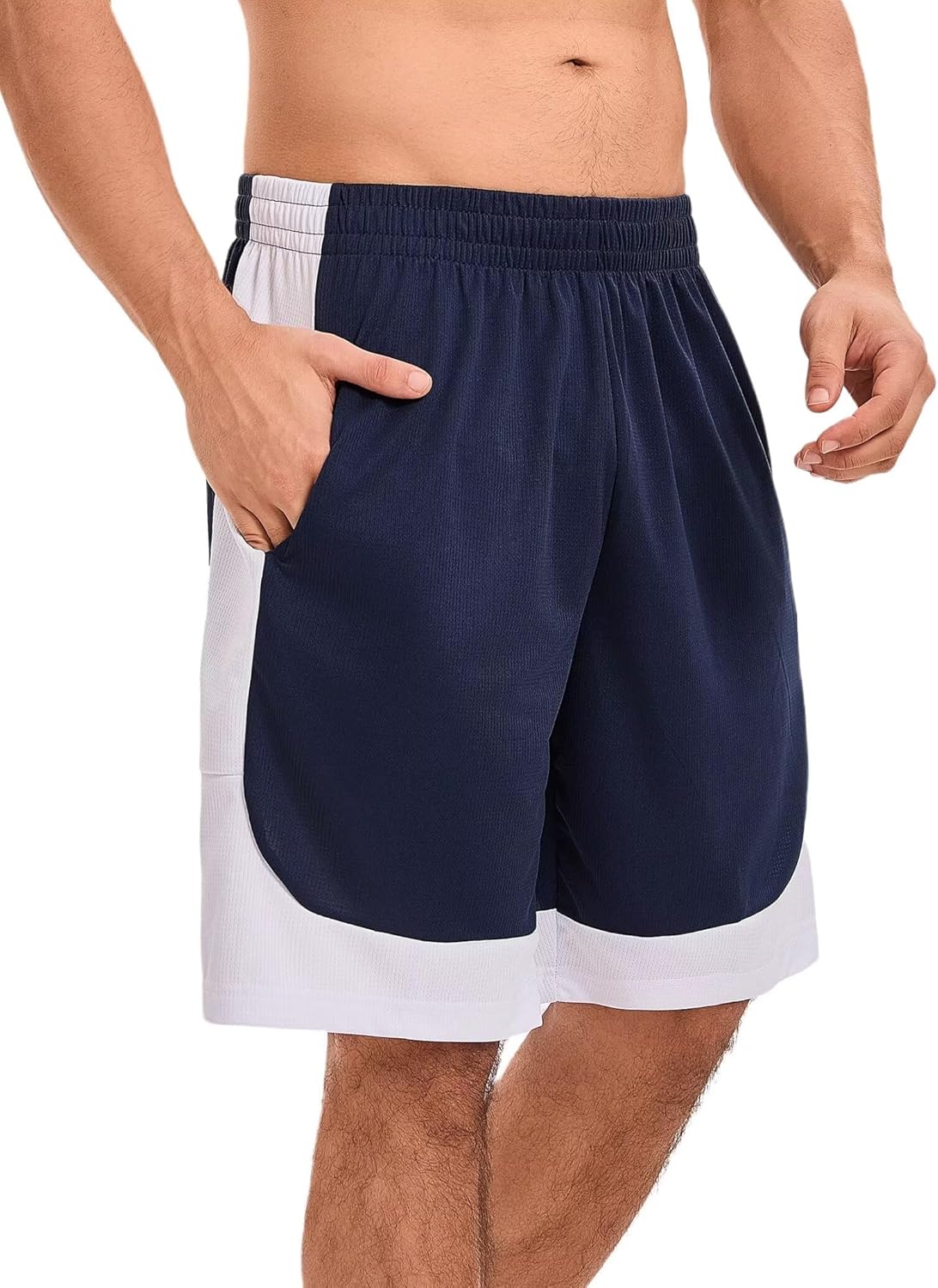 OYGSieg 6 Pack Mens Mesh Athletic Basketball Shorts Gym Shorts with Pockets, Quick Dry Workout Running Shorts Casual for Men - Image 2