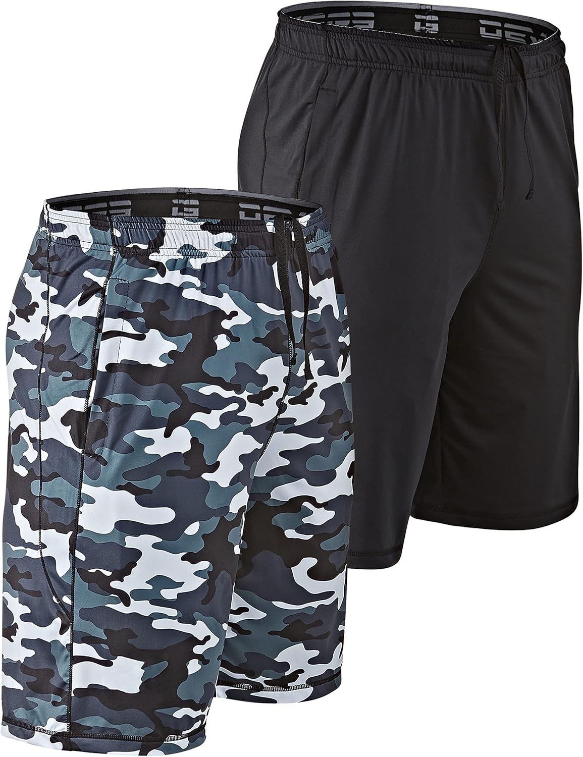 DEVOPS Men's 2-Pack Loose-Fit 10" Workout Gym Shorts with Pockets - Image 18