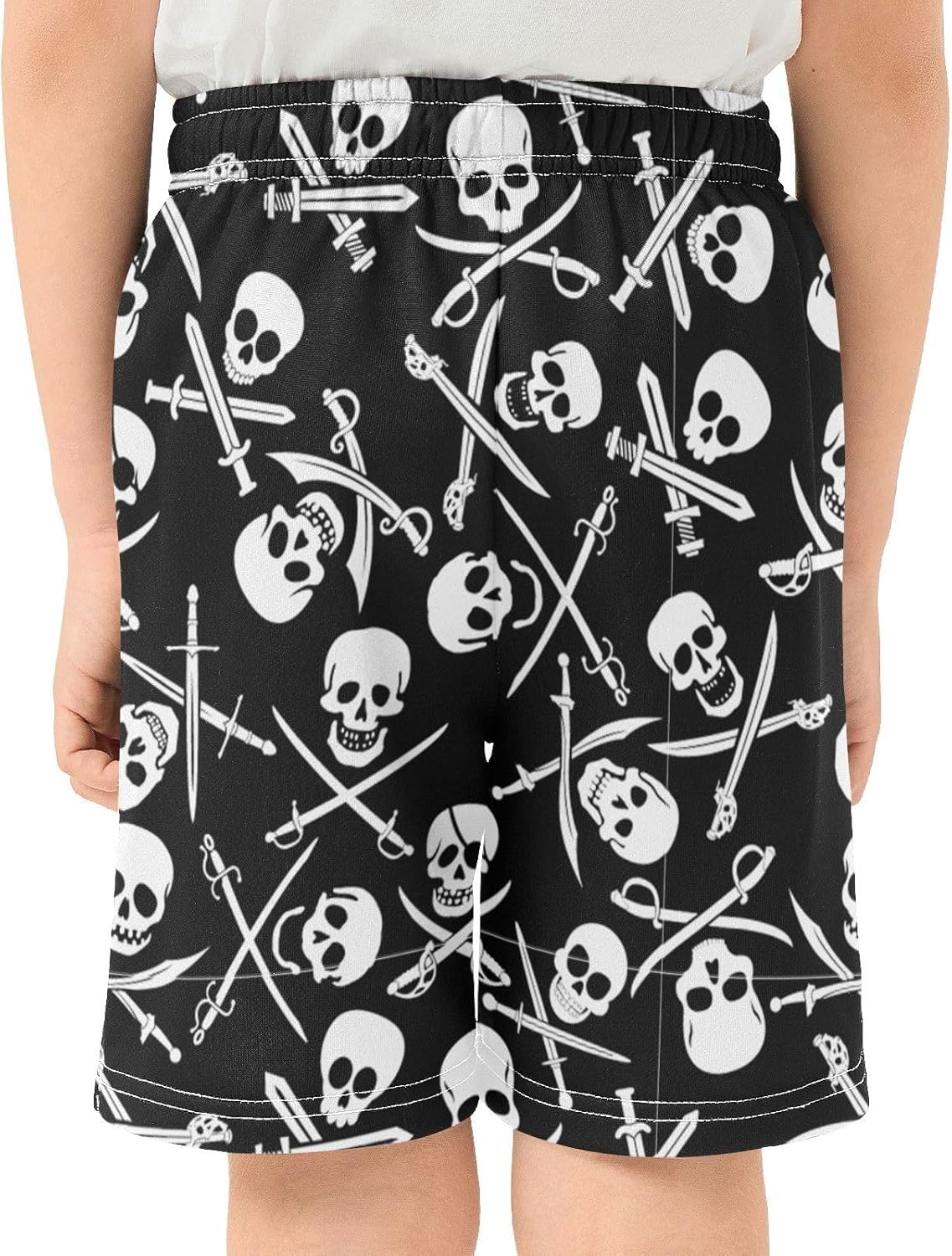 Boys Athletic Shorts with Pockets Running Basketball Shorts for Youth Elastic Waist Size 7-16 - Image 5