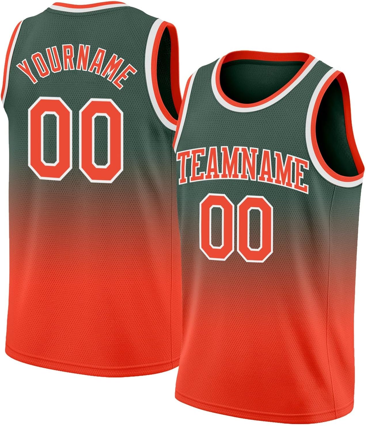 Custom Name Team Name Number Black Blue-Orange Authentic Throwback Basketball Jersey, Personalized Uniform Basketball Shirt - Image 10