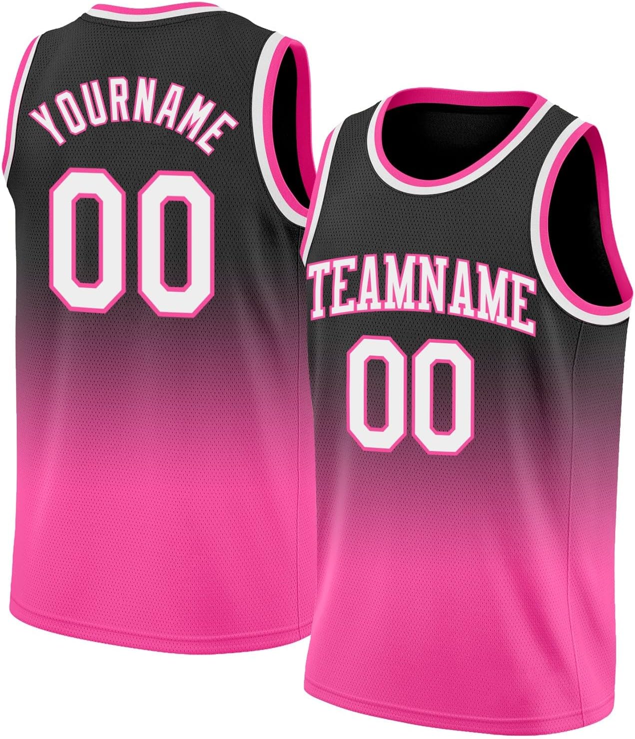 Custom Name Team Name Number Black White Pinstripe White Authentic Basketball Jersey, Personalized Uniform Basketball Shirt