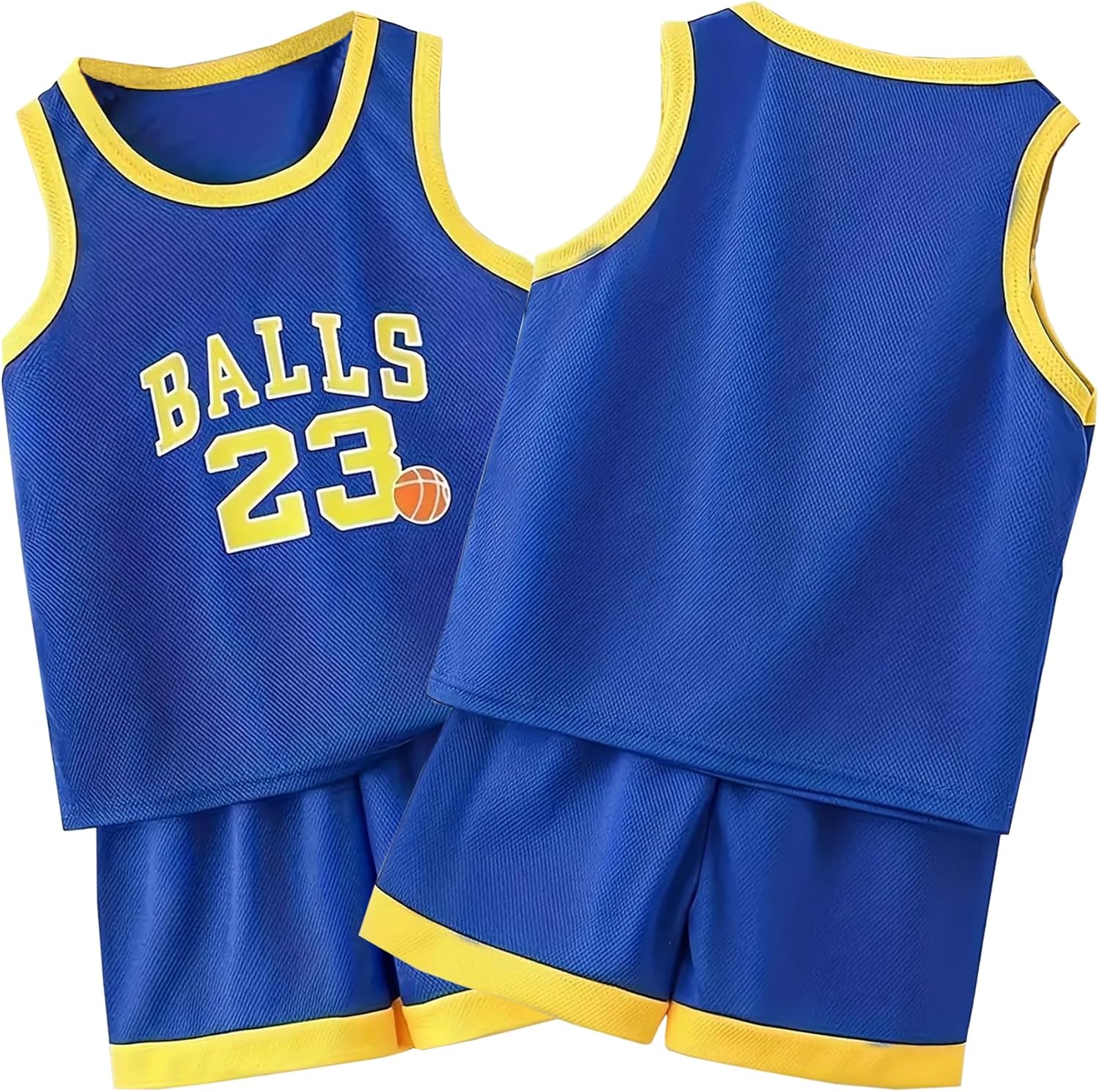 Kids Basketball Jerseys 23# for Kids Sports Tank Top and Shorts Boys Girls 2-14 Years - Image 8