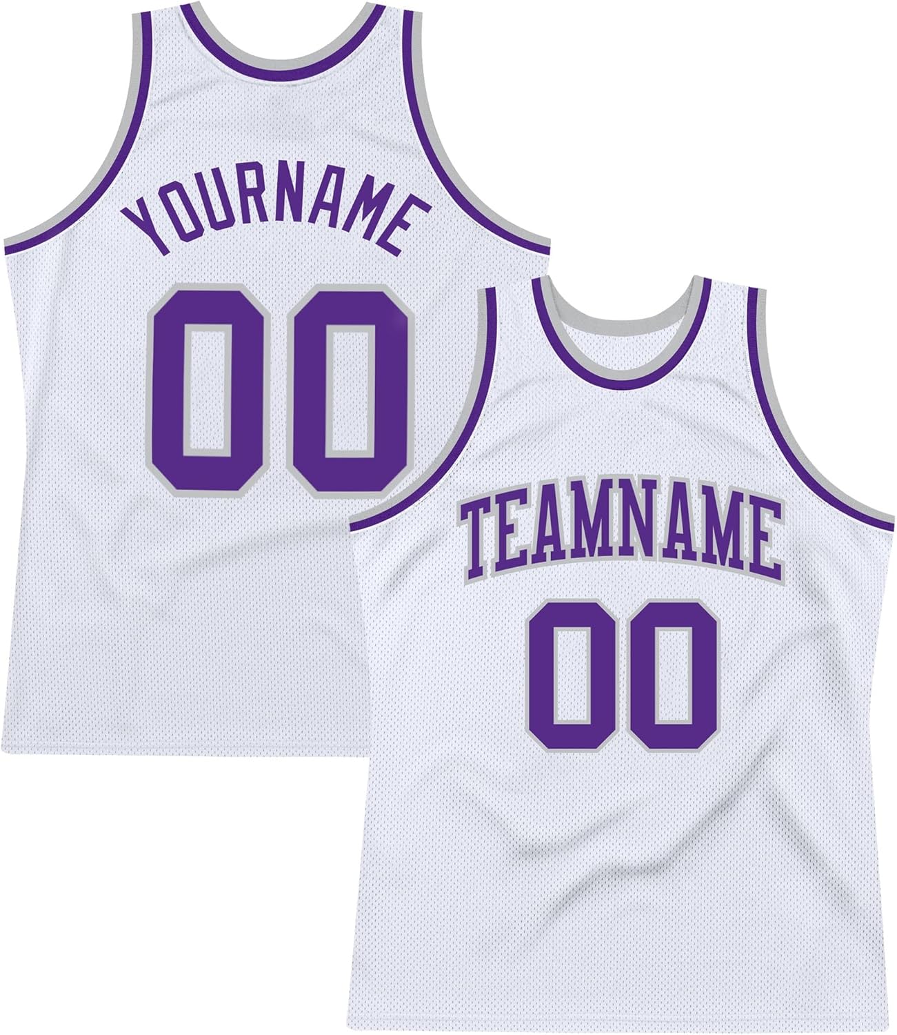 Custom Name Team Name Number Black White Purple-Teal Authentic Throwback Basketball Jersey, Personalized Basketball Jersey - Image 21