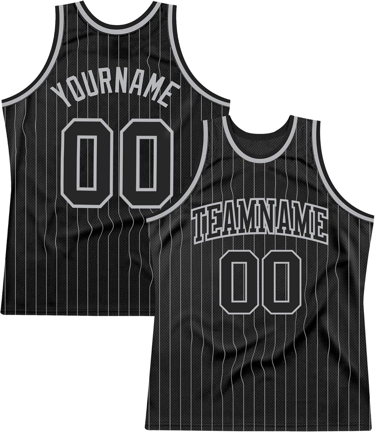 Custom Name Team Name Number Black White Pinstripe Maroon-White Authentic Basketball Jersey, Personalized Basketball Jersey - Image 20