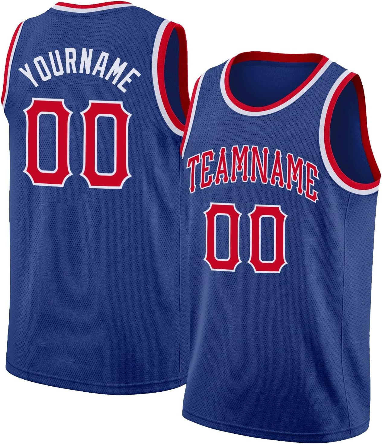 Custom Name Team Name Number Black Gold-Red Round Neck Rib-Knit Basketball Jersey, Personalized Uniform Basketball Shirt - Image 8