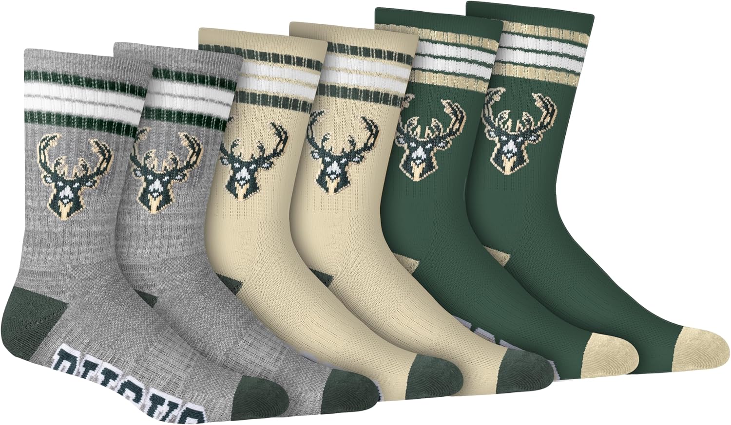 Ultra Game Men's NBA Official Athletic Cushioned Secure Fit Team Crew Socks – 3 Pack - Image 23