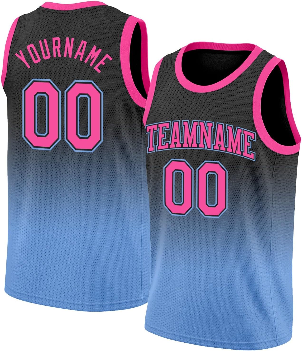 Custom Name Team Name Number Navy White-Gold Authentic Fade Fashion Basketball Jersey, Personalized Basketball Jersey - Image 32