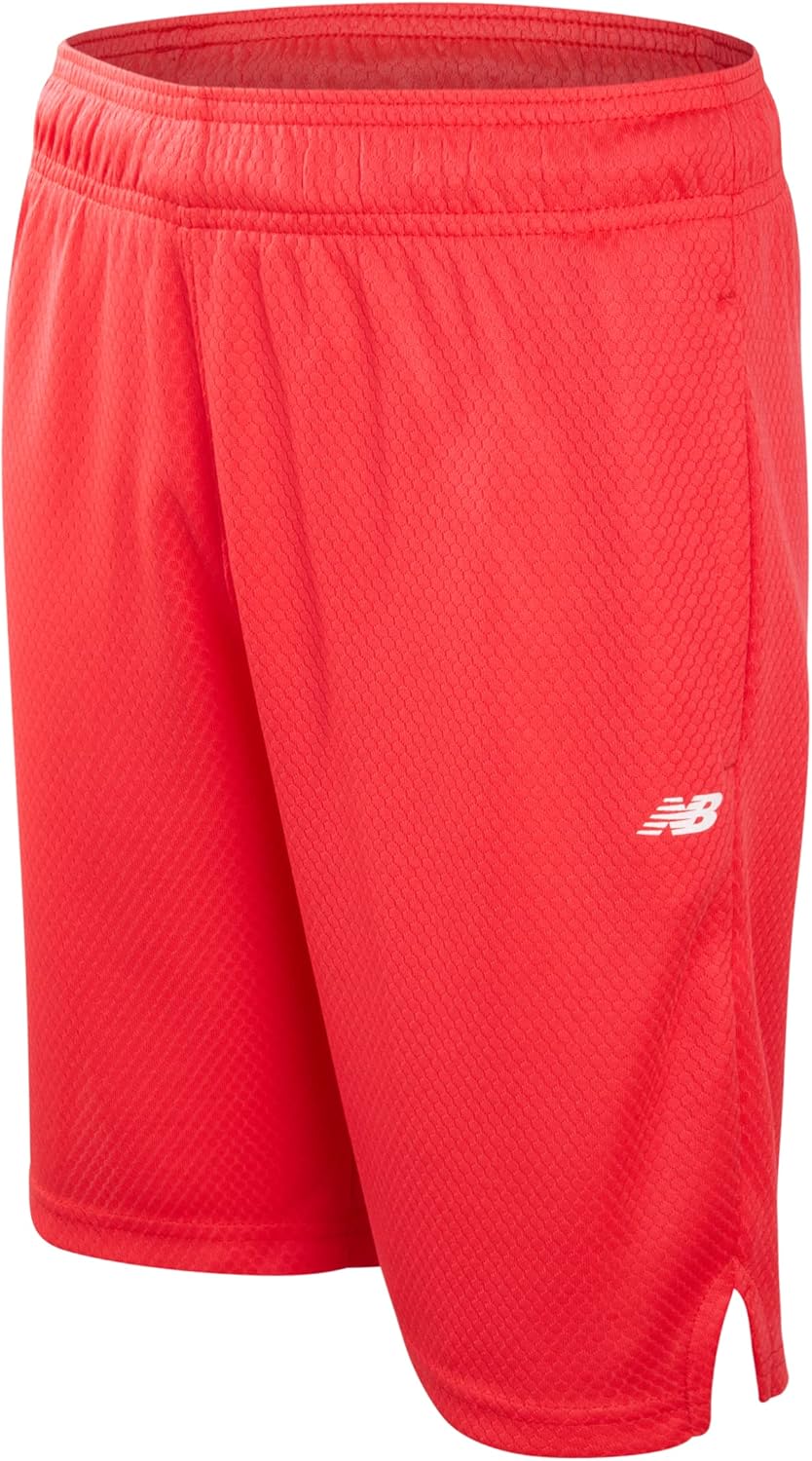 New Balance Boys' Active Shorts - Performance Gym Shorts with Pockets - Kids' Mesh Athletic Shorts for Boys' (Size: 4-20) - Image 8