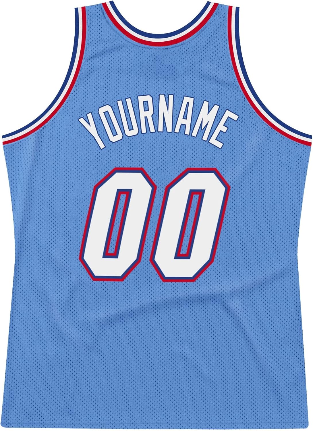 Custom Name Team Name Number Red Gold-White Authentic Throwback Basketball Jersey, Personalized Uniform Basketball Shirt - Image 4