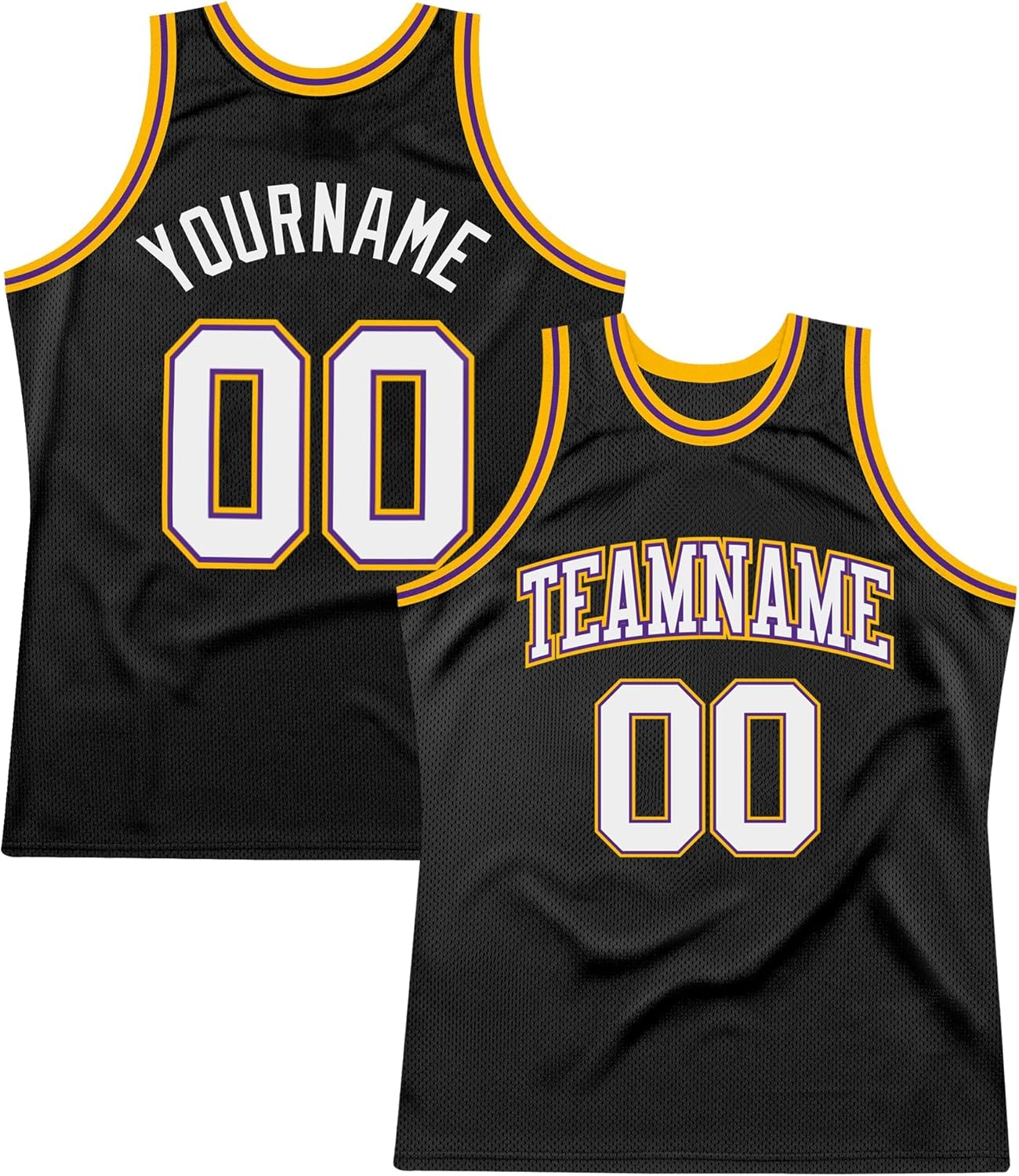Custom Name Team Name Number Black Old Gold-Teal Authentic Throwback Basketball Jersey, Personalized Basketball Jersey - Image 11