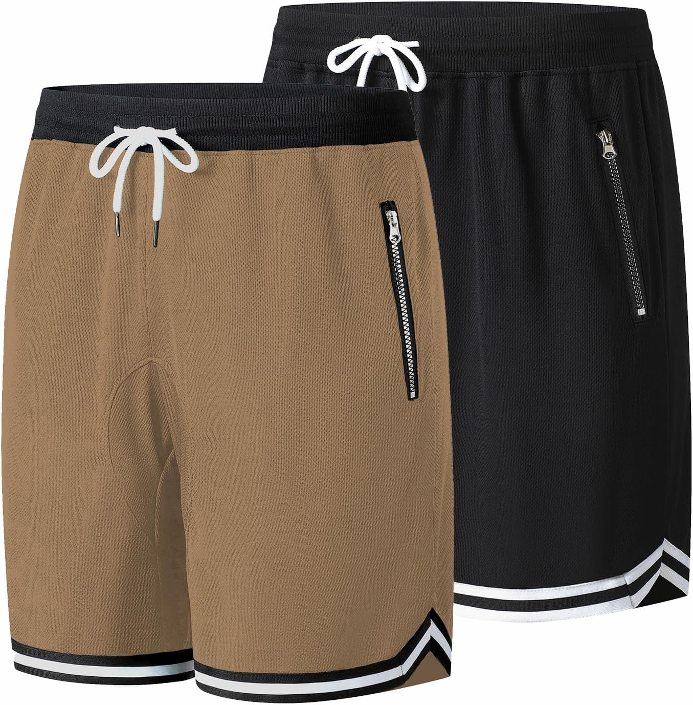 Men's Basketball Shorts.Breathable, Stretchy, Quick-Dry with Zipper Pocket - Image 10
