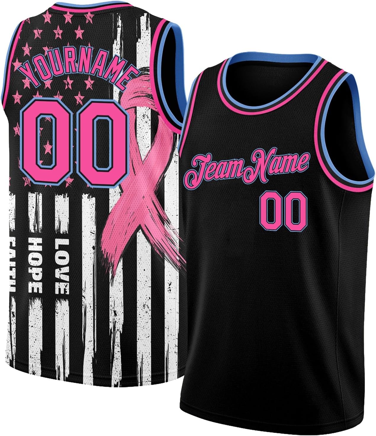 Custom Navy Vintage USA Flag-Cream Throwback Basketball Jersey - Image 16