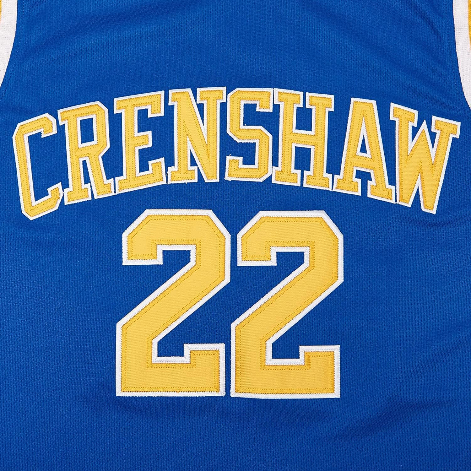 Mens McCall #22 Wright #32 Love and Basketball Moive Crenshaw Basketball Jersey - Image 4