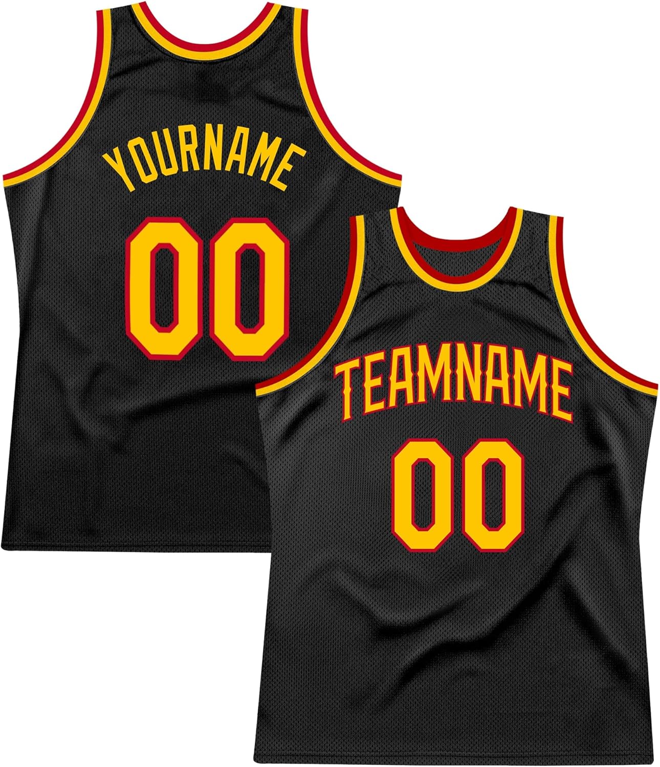 Custom Name Team Name Number Red Green-White Authentic Throwback Basketball Jersey, Personalized Uniform Basketball Shirt - Image 9