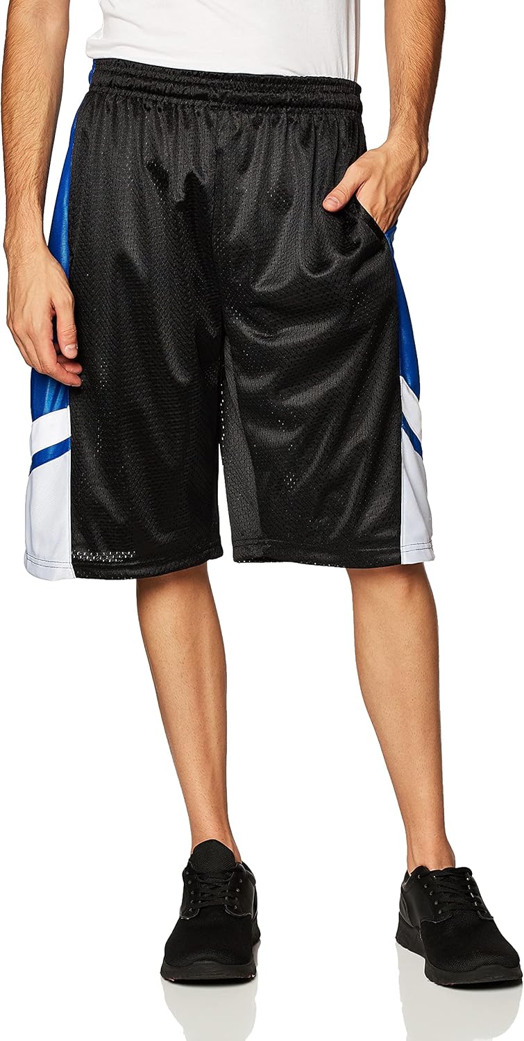 Southpole Mens Athletic Gym Basketball Mesh Shorts with Pockets, Inseam 12", Quick Dry, Breathable - Image 10