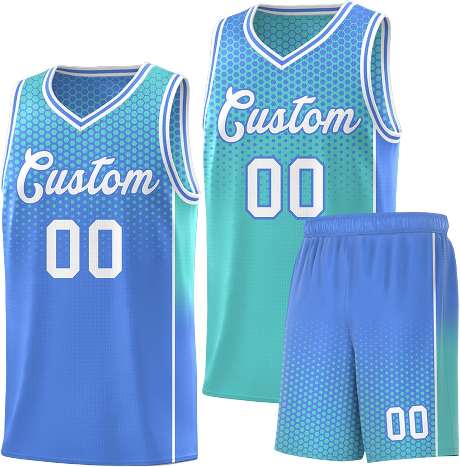 KXK Personalized Your Own Team Reversible Basketball Jersey for Men Women Youth - Custom Add Print Name Number Logo - Image 16