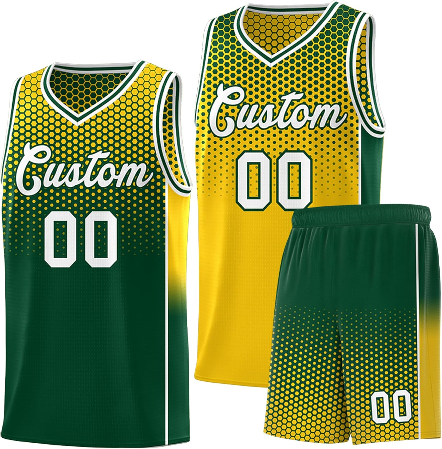 KXK Personalized Your Own Team Reversible Basketball Jersey for Men Women Youth - Custom Add Print Name Number Logo - Image 15