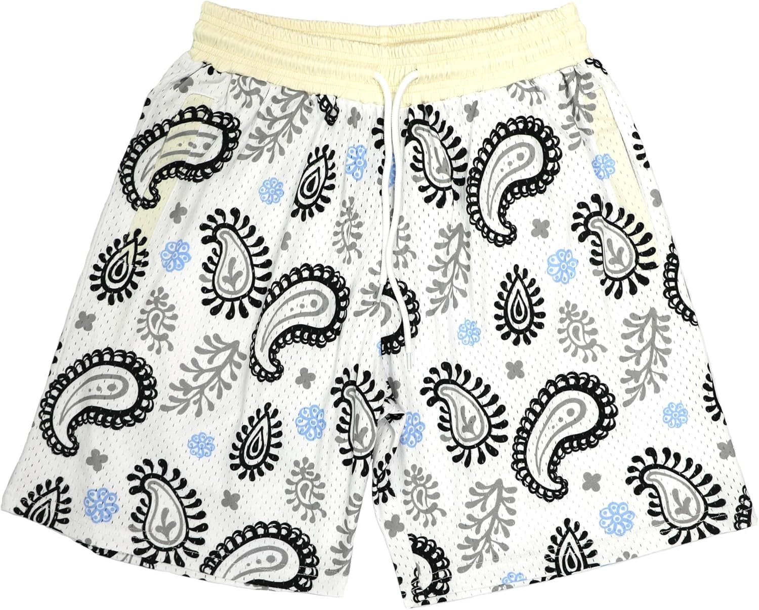 Men Basketball Shorts Graphic Mesh Drawstring Retro Sport Workout Gym Running Athletic Shorts - Image 33