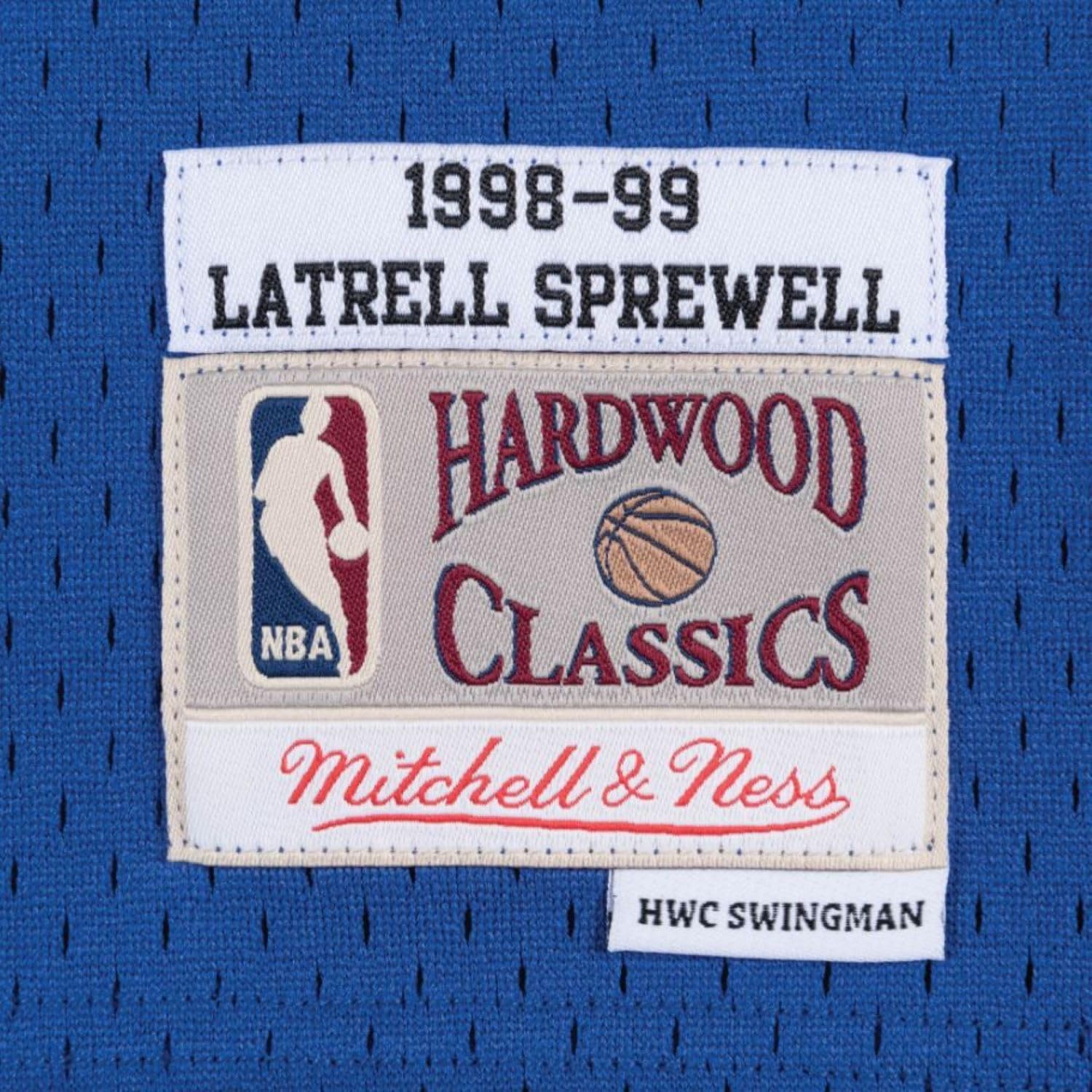 Mitchell & Ness NBA New York Knicks Latrell Sprewell #8 1998-99 HWC Swingman Jersey - Blue - Image 3