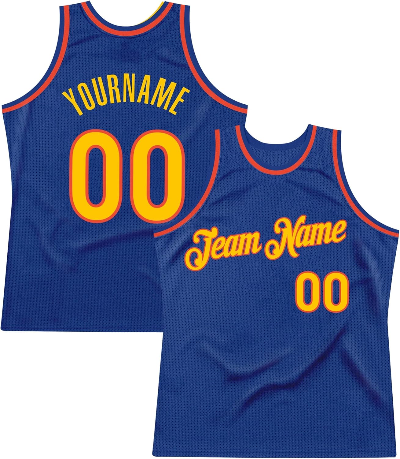 Custom Name Team Name Number Orange USA Flag Authentic Throwback Basketball Jersey, Personalized Uniform Basketball Shirt - Image 18