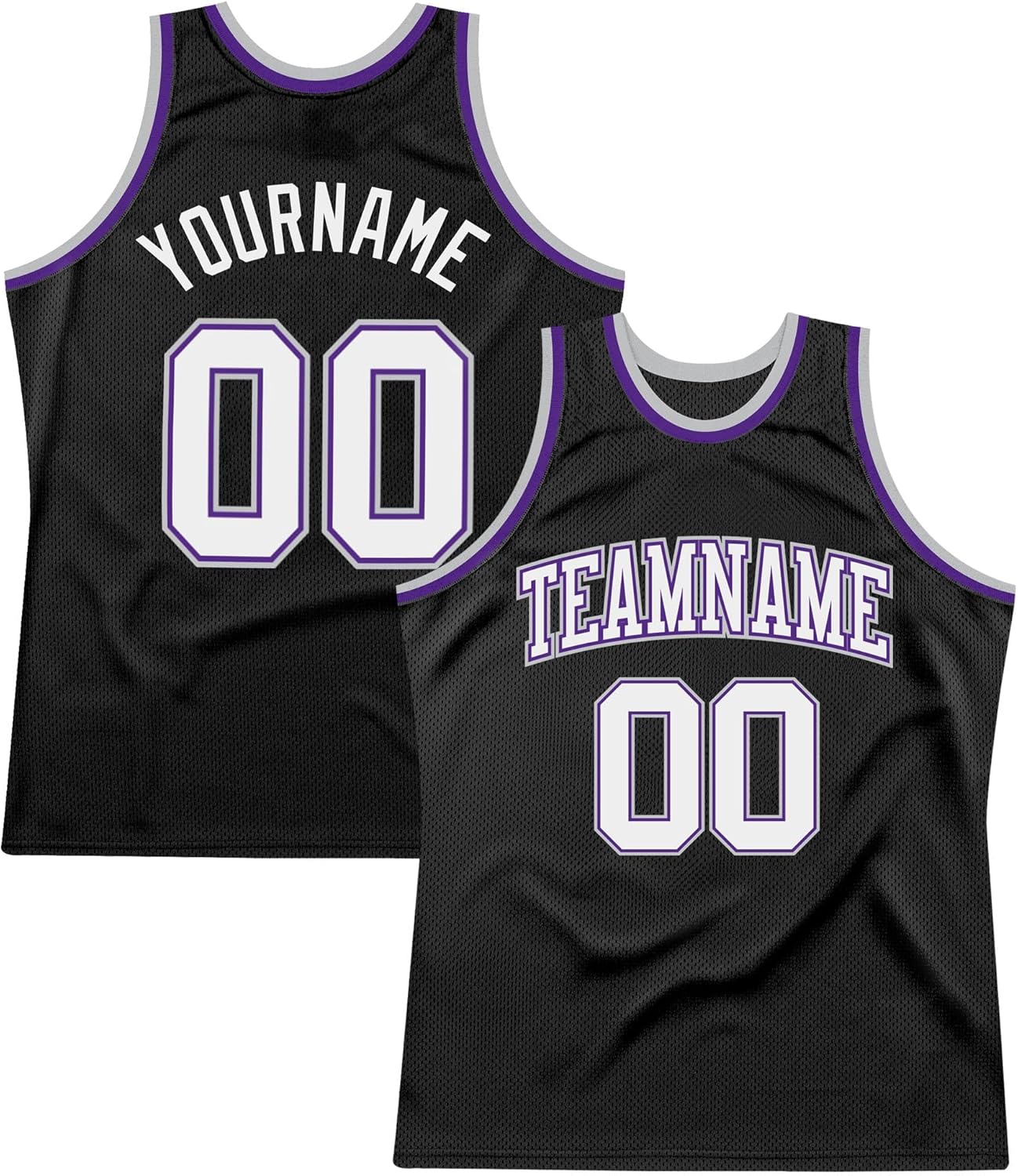 Custom Name Team Name Number Black Blue-Orange Authentic Throwback Basketball Jersey, Personalized Uniform Basketball Shirt - Image 8