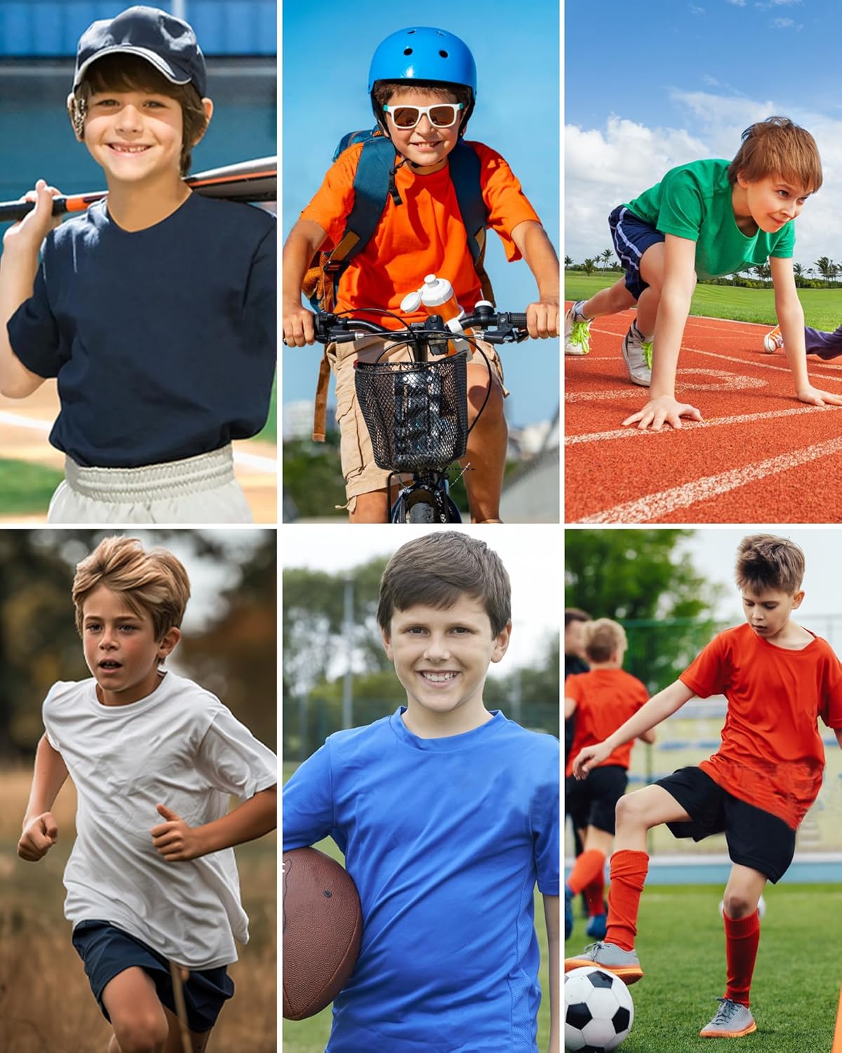 QBK 2T to Youth Neon Shirt Kids UPF 50+ Dry Fit Athletic Short Sleeve Rash Guard T Shirts for Boys Girls Sports Undershirt - Image 5