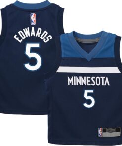 Anthony Edwards Minnesota Timberwolves NBA Kids 4-7 Navy Icon Edition Player Jersey