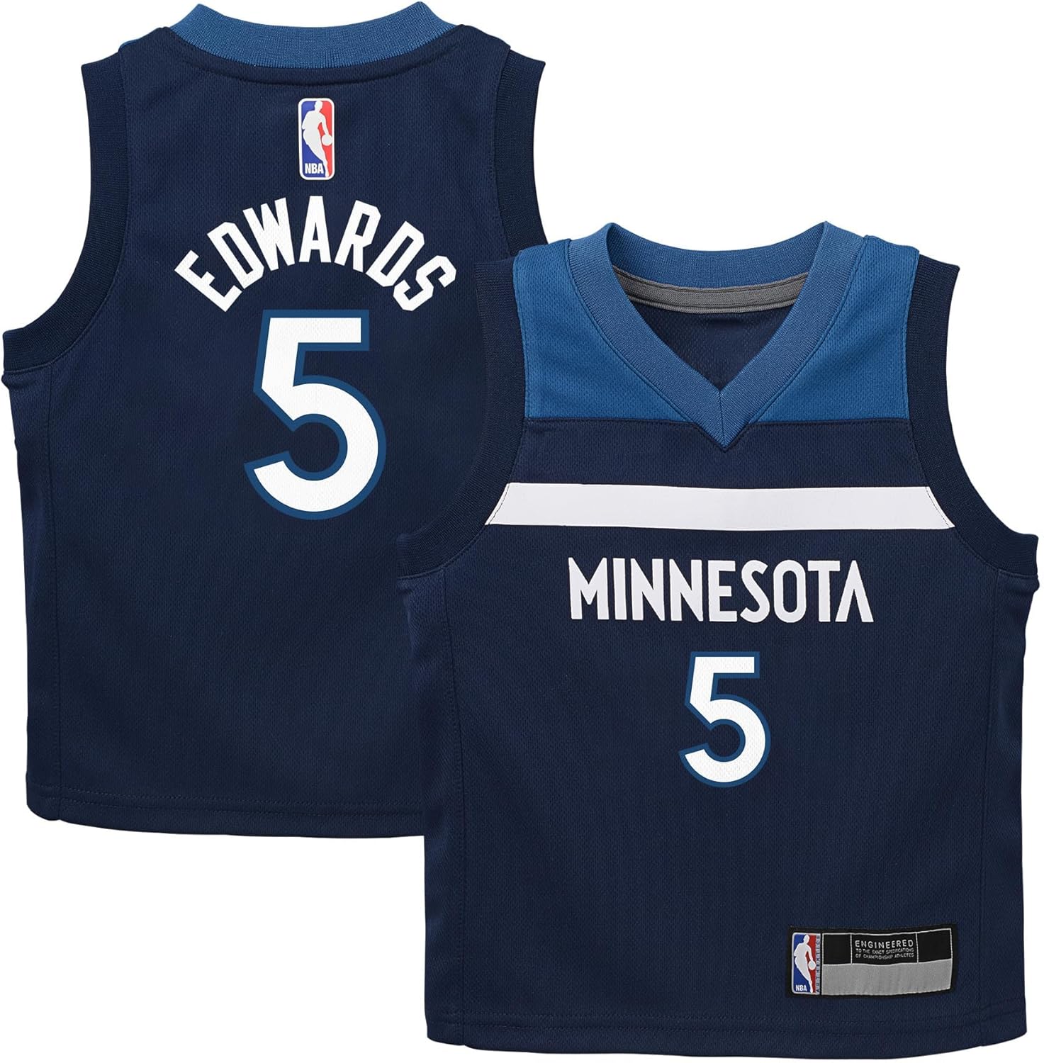 Anthony Edwards Minnesota Timberwolves NBA Toddler 2-4 Navy Icon Edition Player Jersey