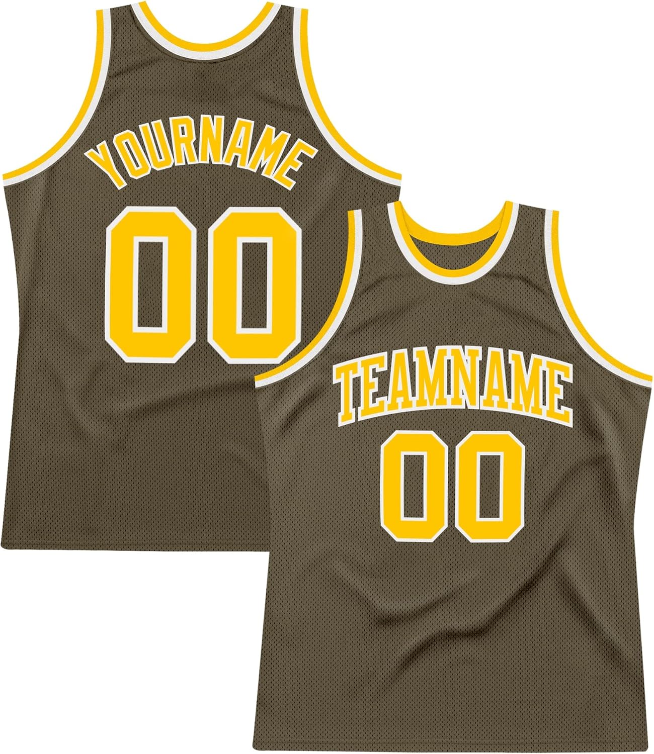Custom Name Team Name Number Gold Red-Black Authentic Throwback Basketball Jersey, Personalized Uniform Basketball Shirt - Image 13